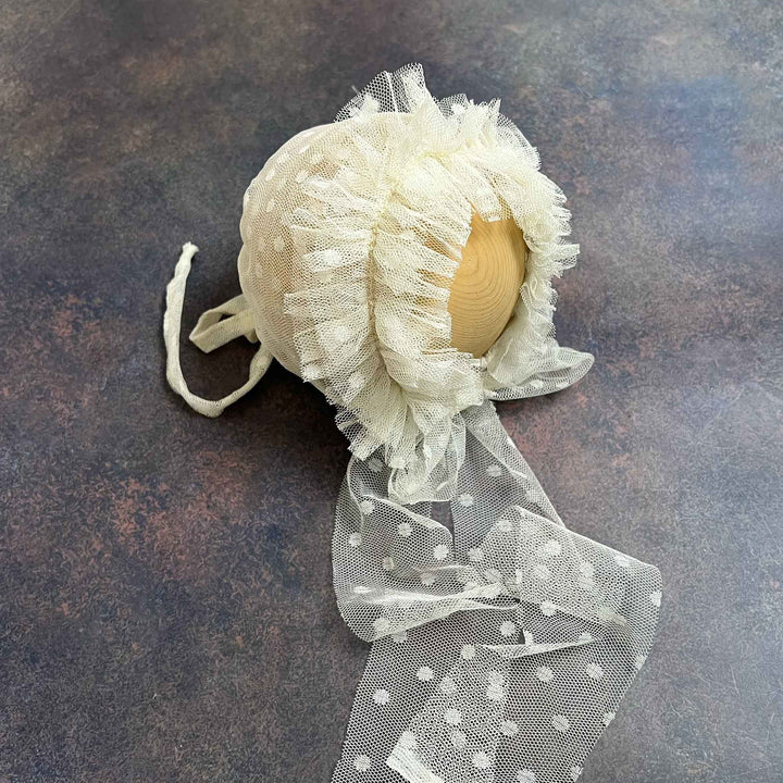 Polka Dot Tulle Newborn Hat - Don&Judy Newborn&Maternity photography props