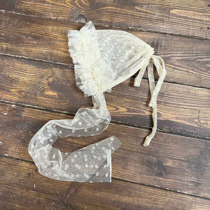 Polka Dot Tulle Newborn Hat - Don&Judy Newborn&Maternity photography props