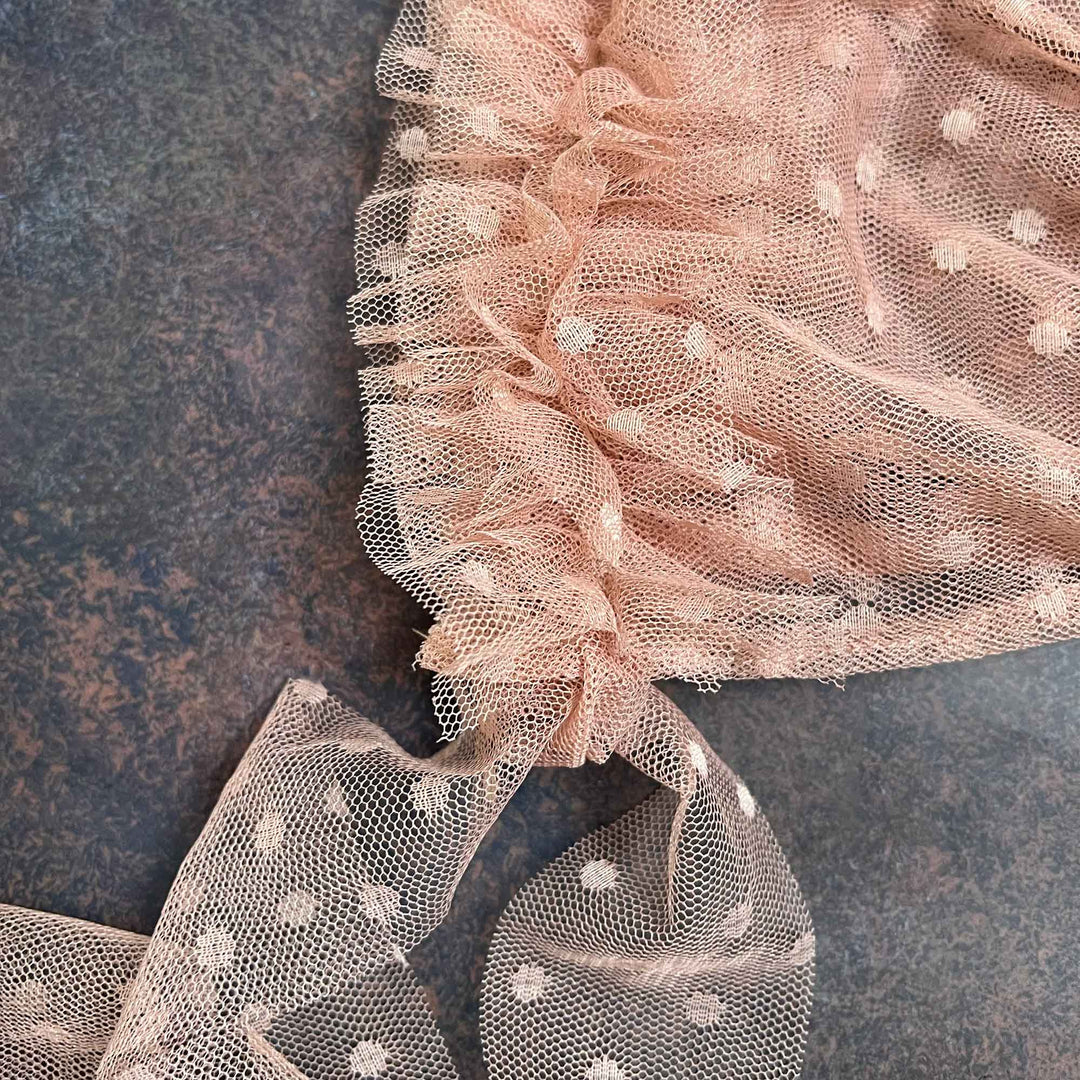 Polka Dot Tulle Newborn Hat - Don&Judy Newborn&Maternity photography props