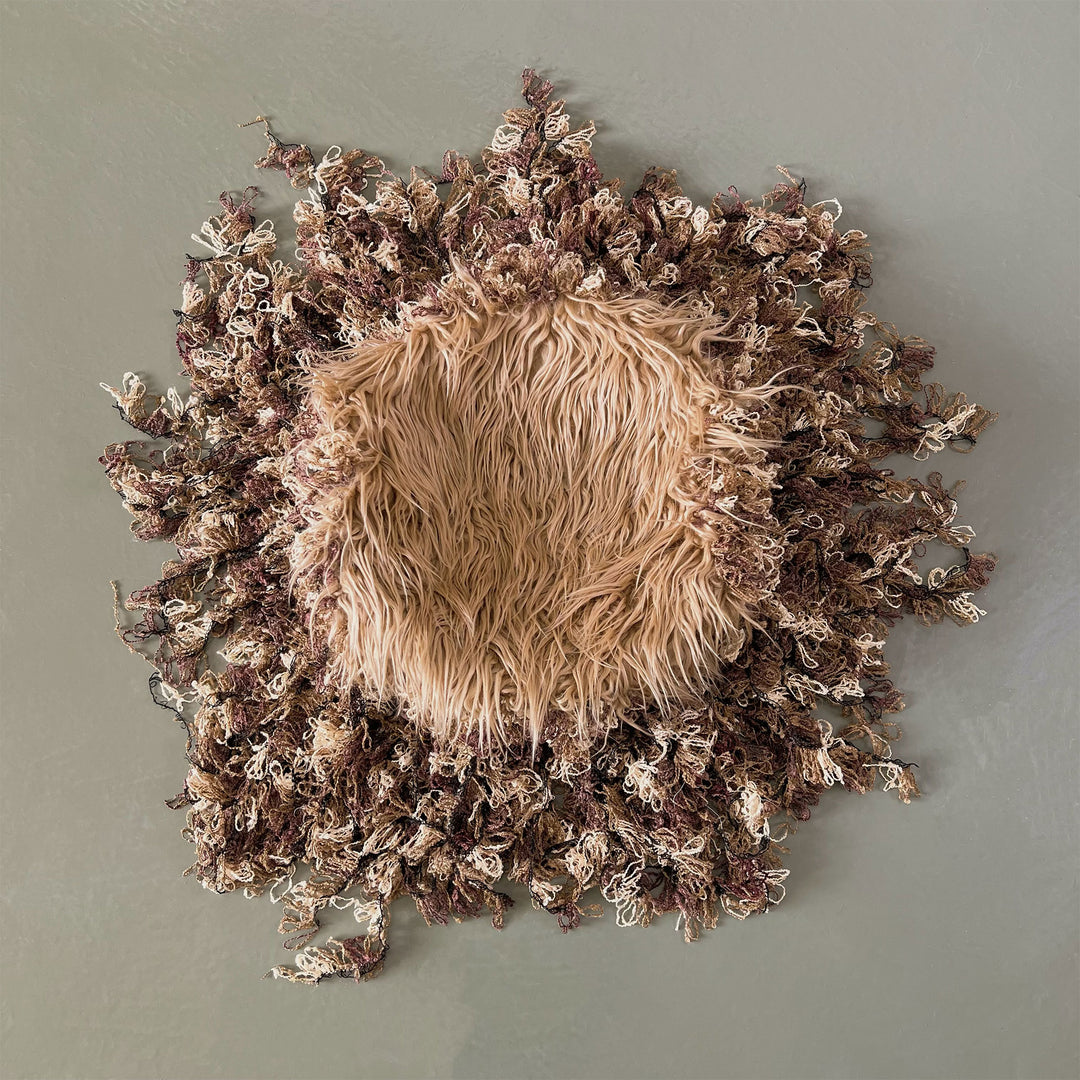Faux fur Layer with Long Tassel - Don&Judy Newborn&Maternity photography props