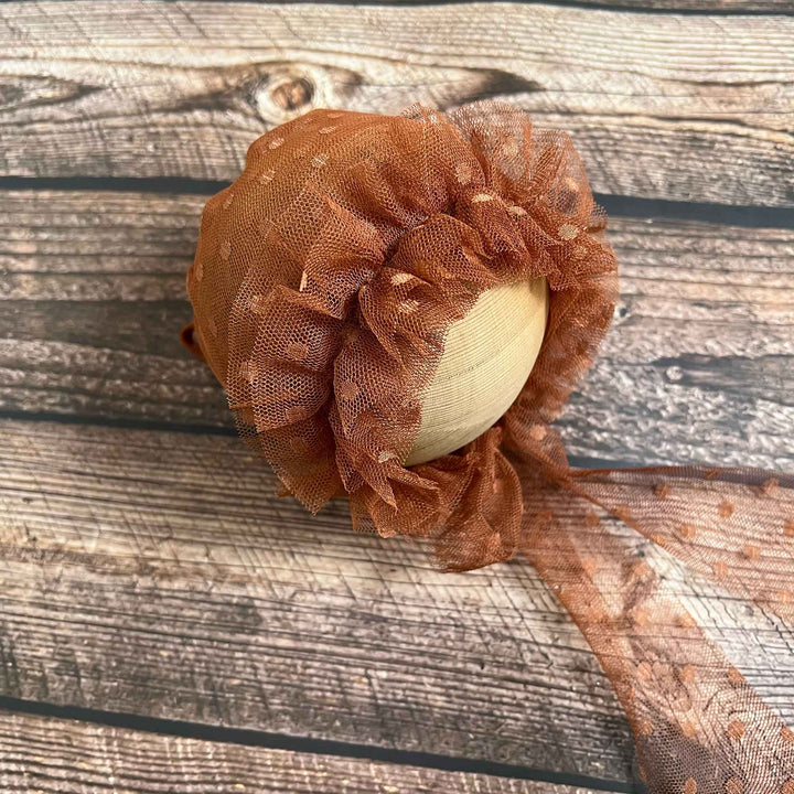 Polka Dot Tulle Newborn Hat - Don&Judy Newborn&Maternity photography props
