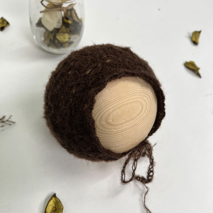 Gorro de punto de mohair para recién nacidos
