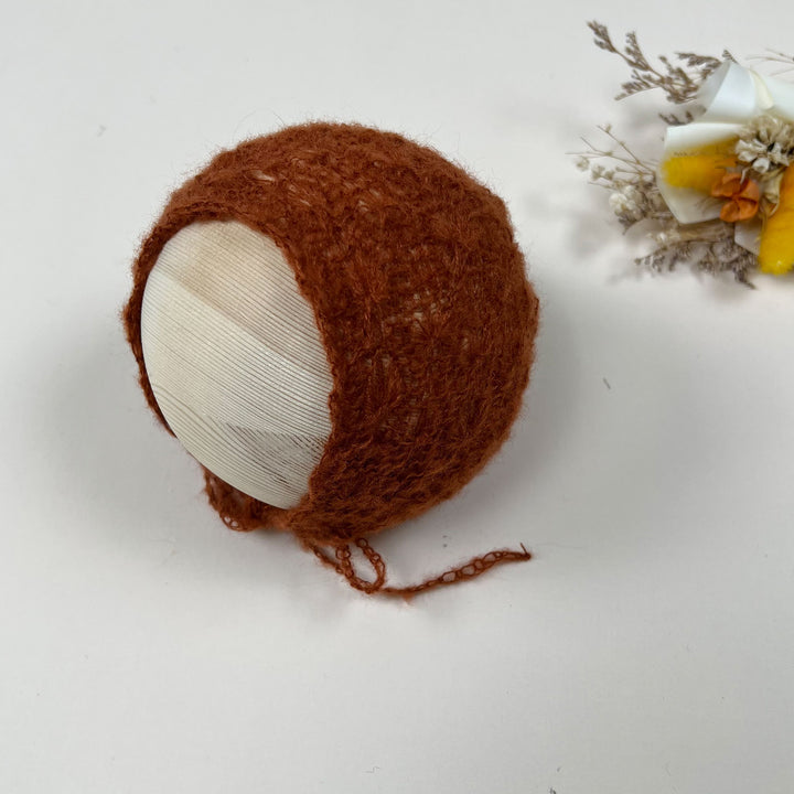 Gorro de punto de mohair para recién nacidos