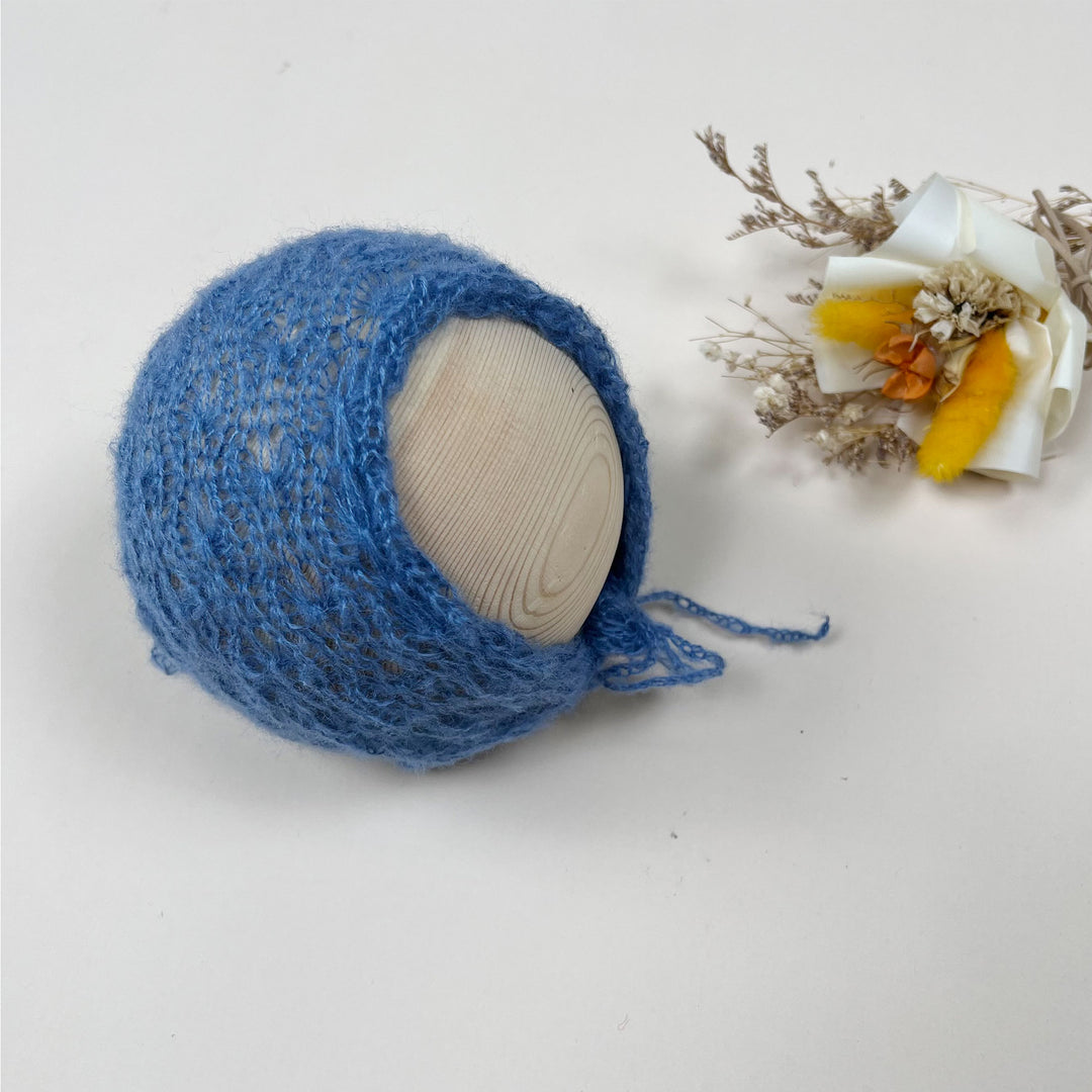 Gorro de punto de mohair para recién nacidos