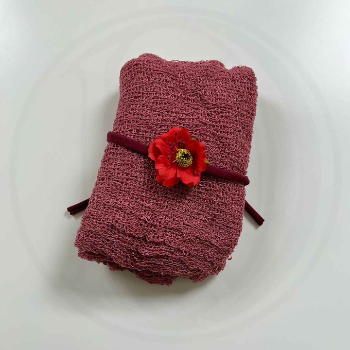 Un ensemble écharpe extensible et couvre-chef
