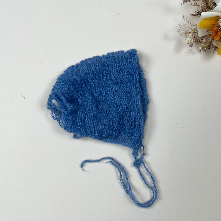 Gorro de punto de mohair para recién nacidos