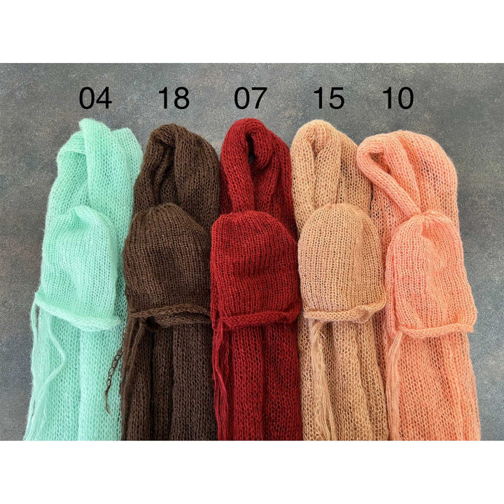 5pcs Wrap Matched Hat Set