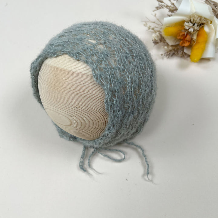 Gorro de punto de mohair para recién nacidos