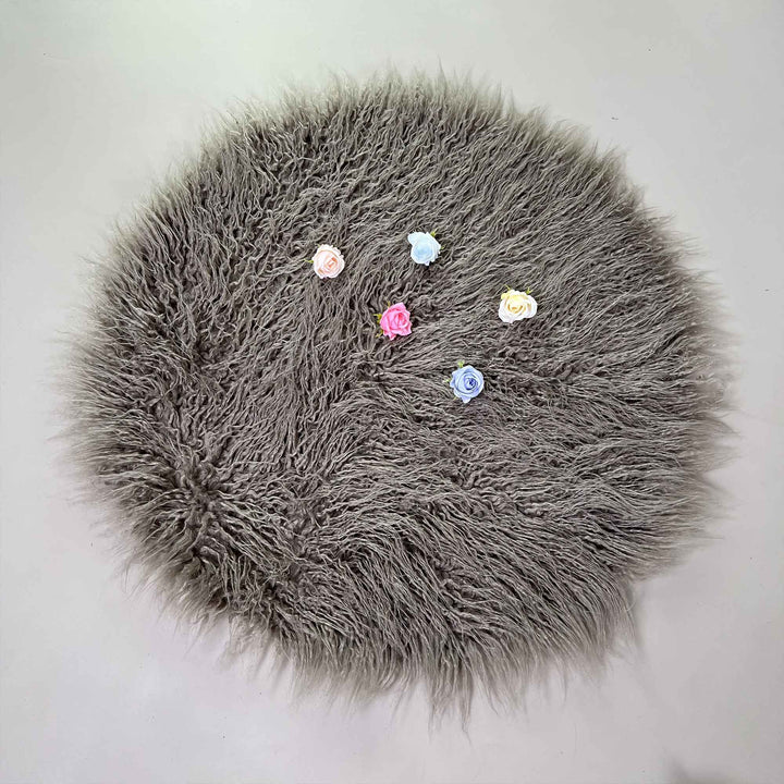 60CM Round faux fur Blanket