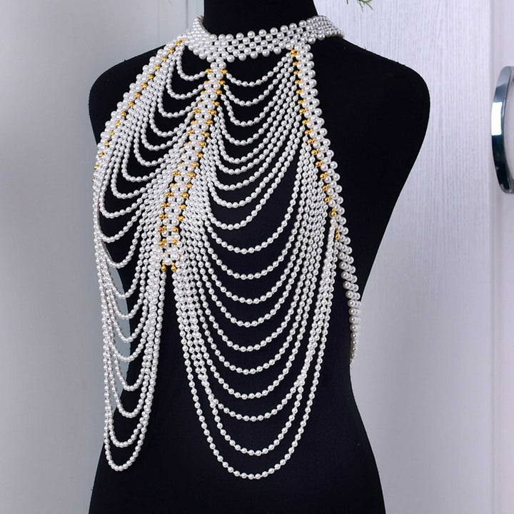 Layered Imitation Pearl Body Accessories