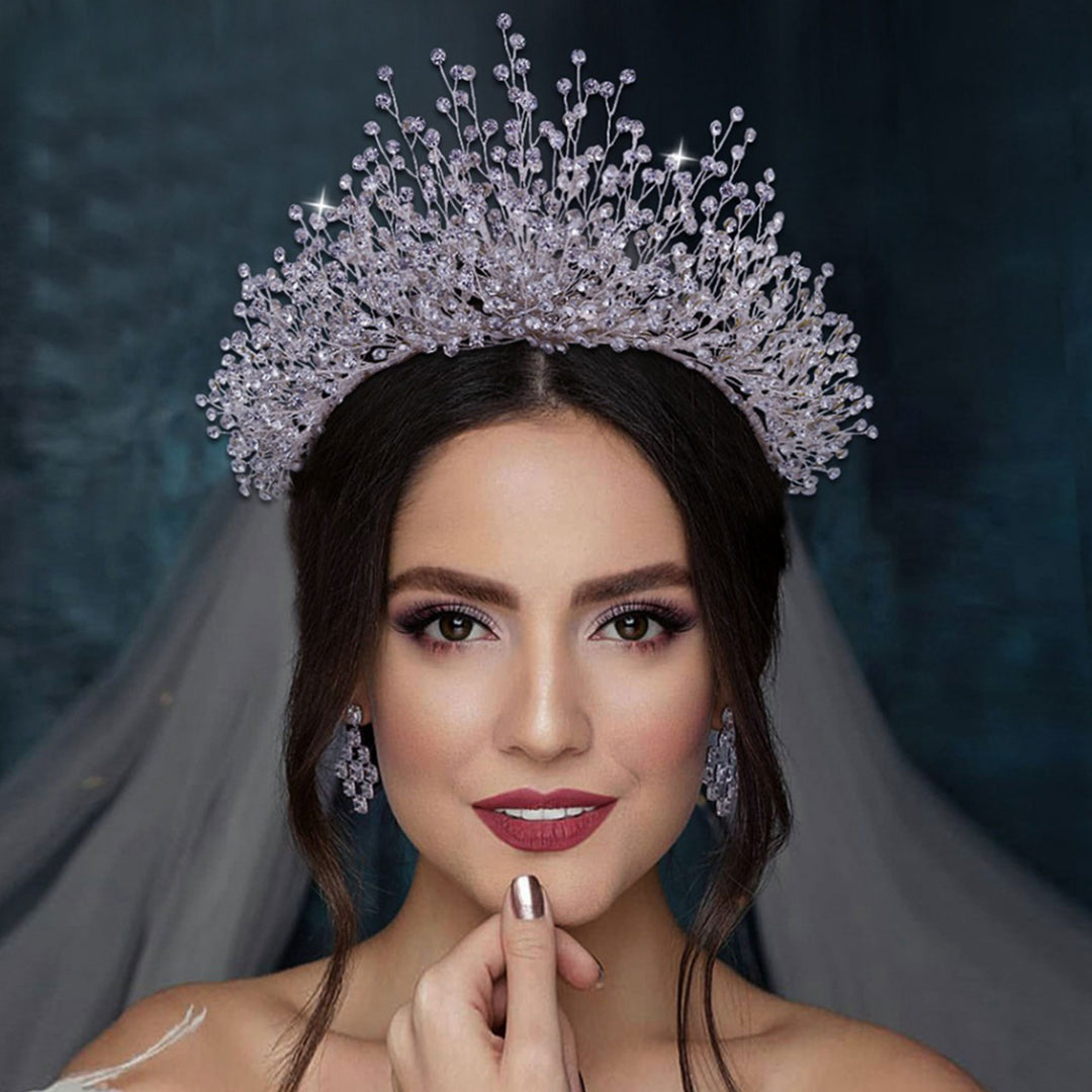 Luxurious Imitation Diamond Crown Headpieces