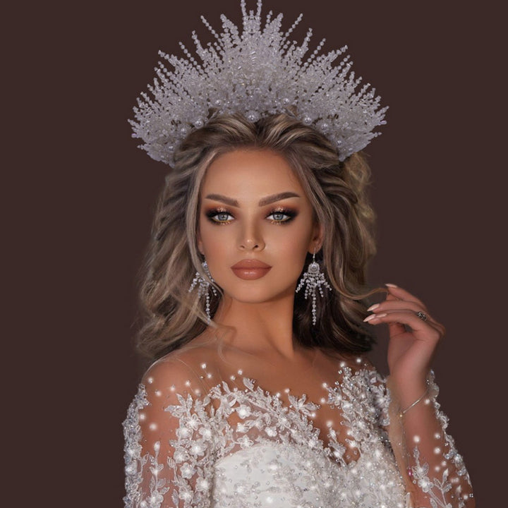 Luxury Diamond Pearl Crown Headpieces