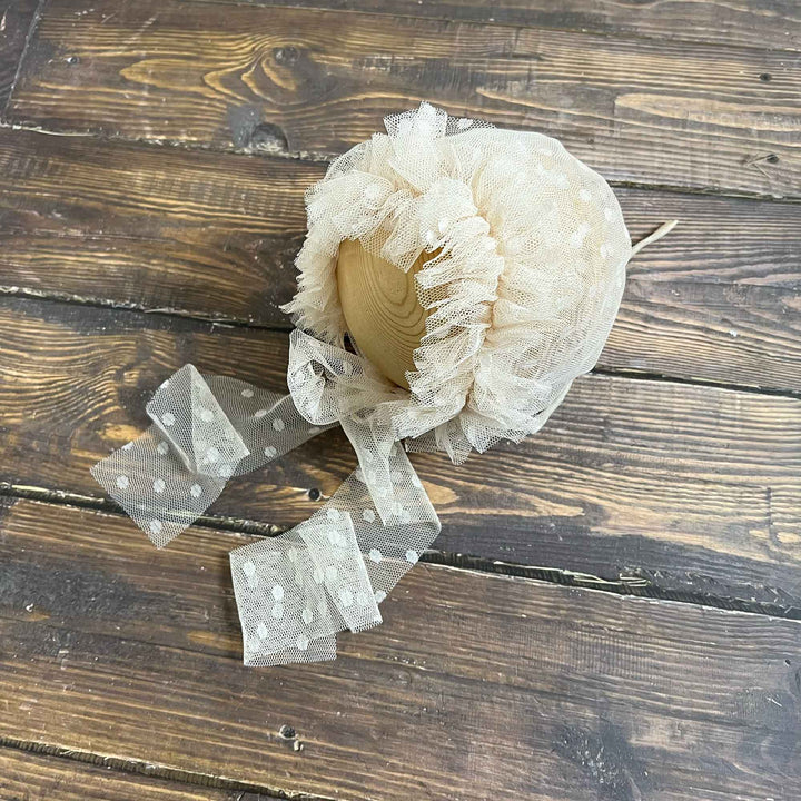 Polka Dot Tulle Newborn Hat - Don&Judy Newborn&Maternity photography props