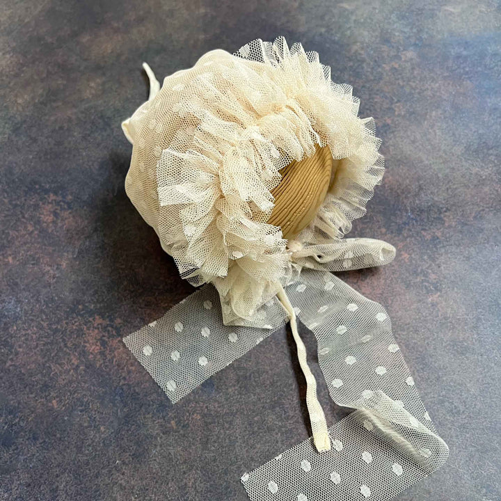Polka Dot Tulle Newborn Hat - Don&Judy Newborn&Maternity photography props