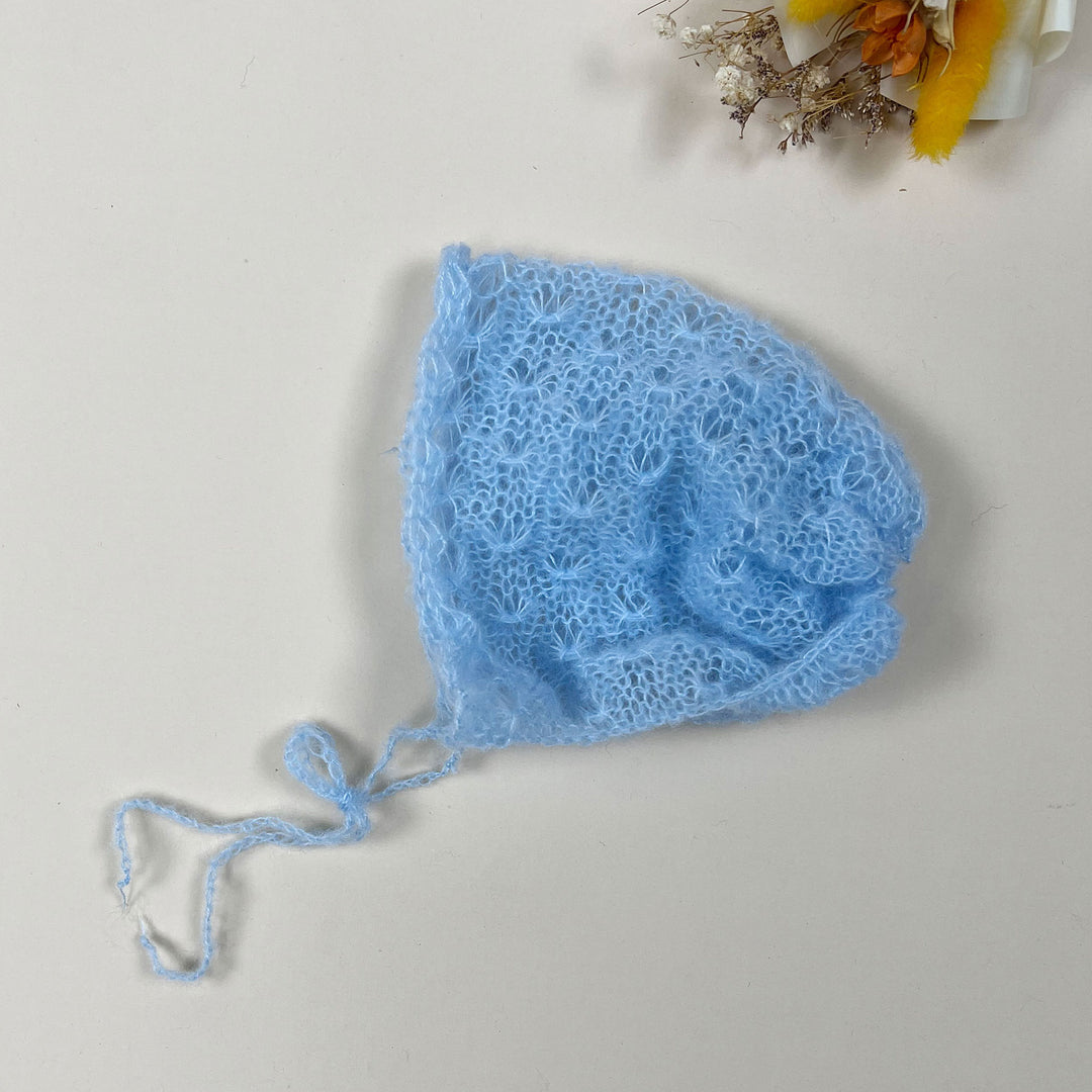 Gorro de punto de mohair para recién nacidos