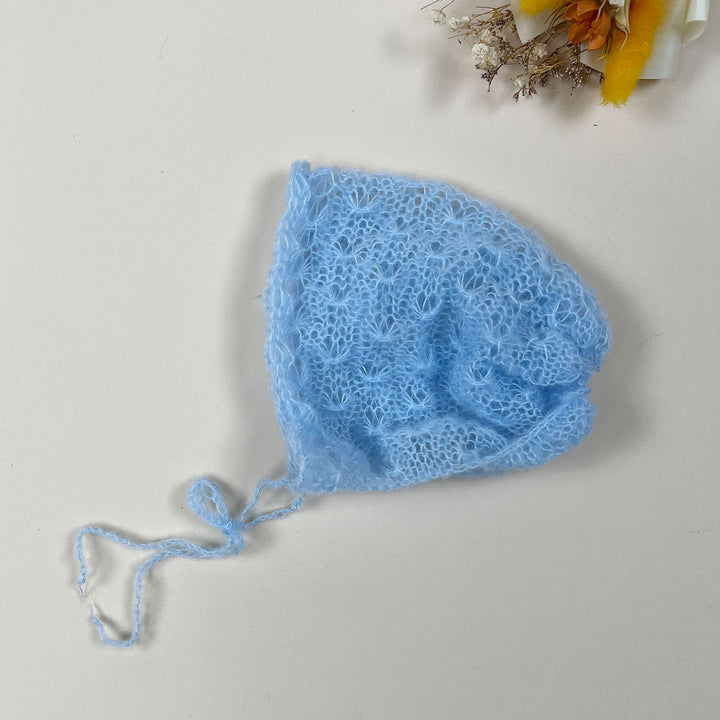 Gorro de punto de mohair para recién nacidos