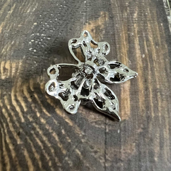 Butterfly Rhinestone Buttons
