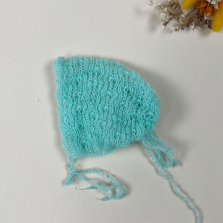 Gorro de punto de mohair para recién nacidos