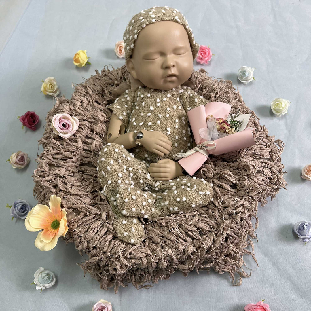 Newborn Romper matched Hat Set