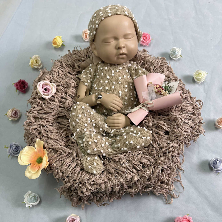 Newborn Romper matched Hat Set