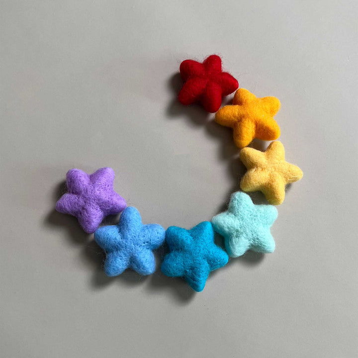 7pcs/lot Wool Felt Star Shape Accessories - Don&Judy Newborn&Maternity photography props