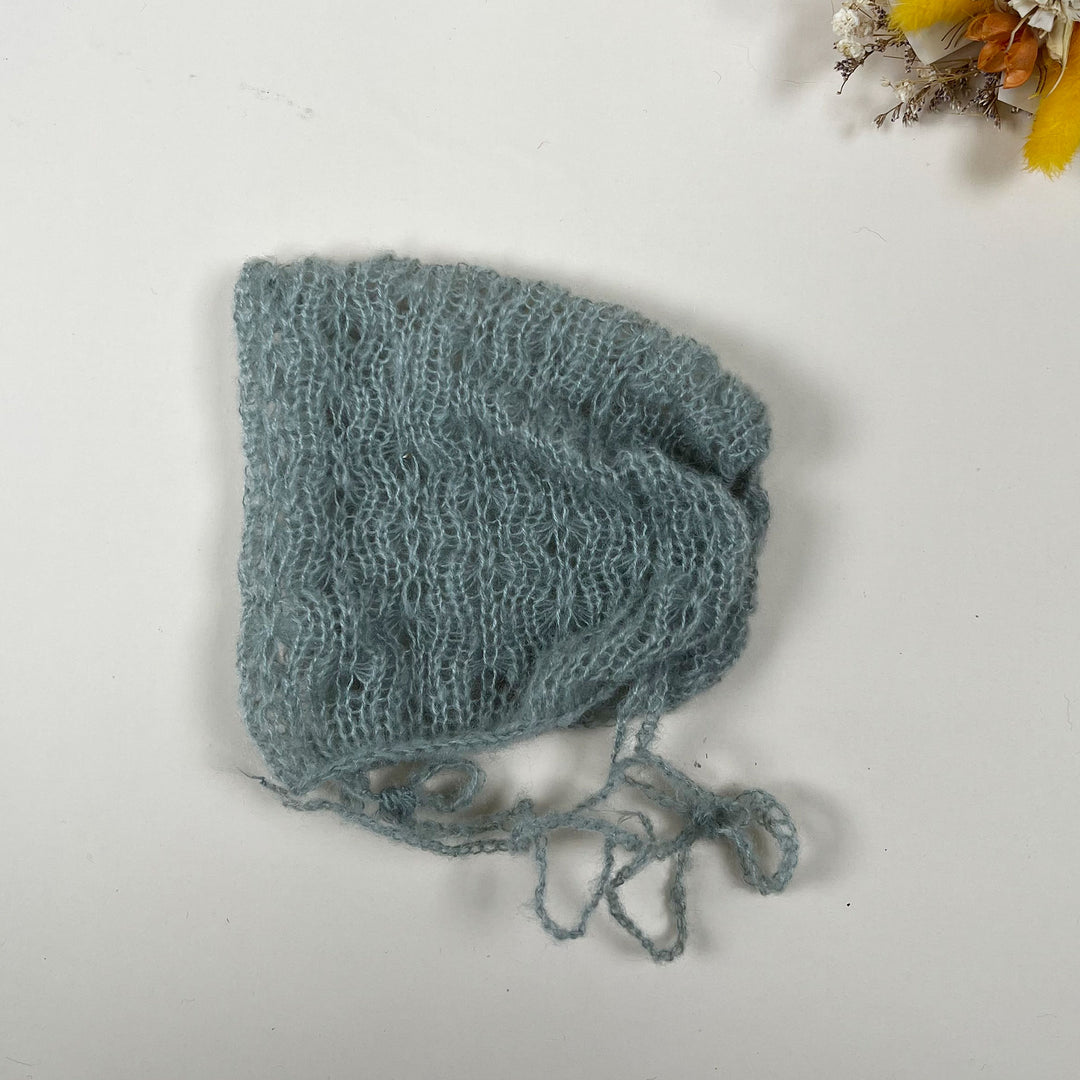 Gorro de punto de mohair para recién nacidos