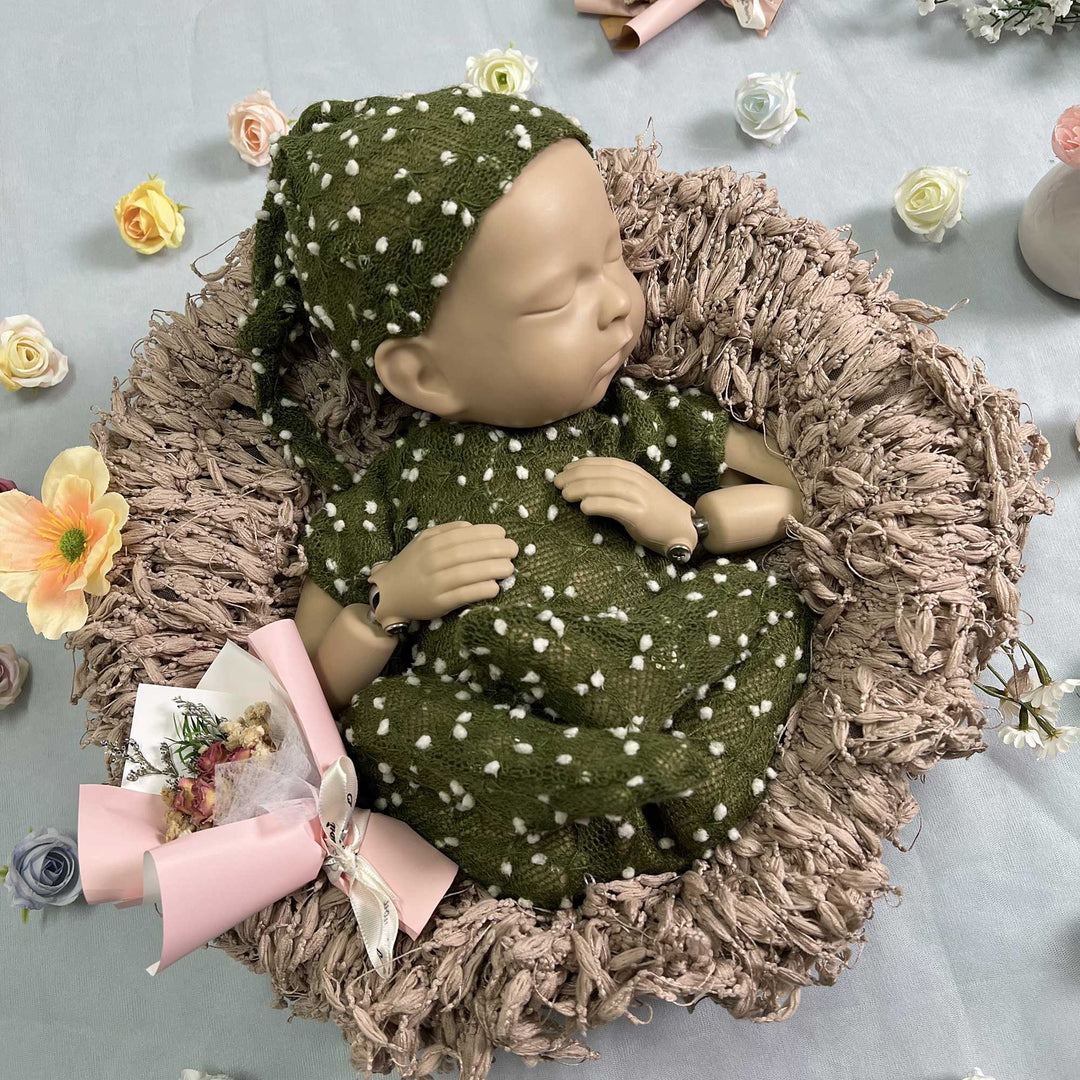 Newborn Romper matched Hat Set