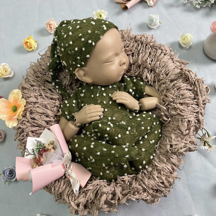 Newborn Romper matched Hat Set