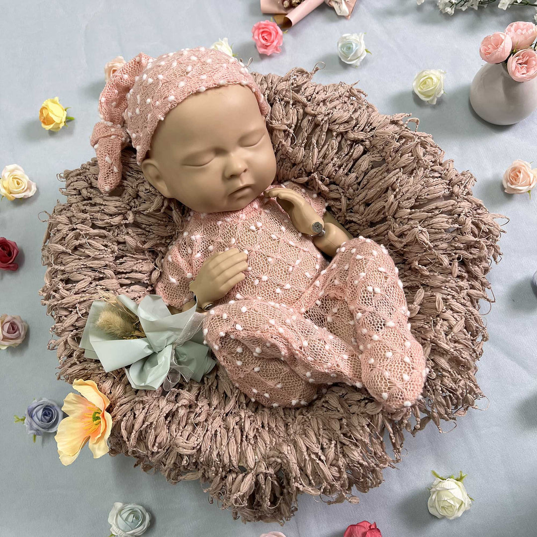 Newborn Romper matched Hat Set