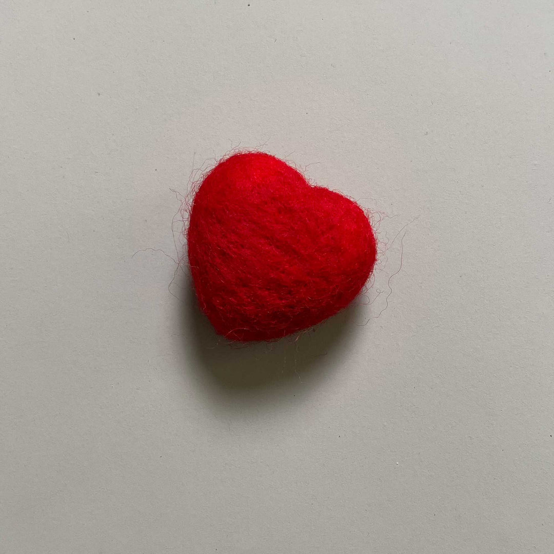 7pcs/lot Handmade Wool Felt Heart Shape Accessories - Don&Judy Newborn&Maternity photography props