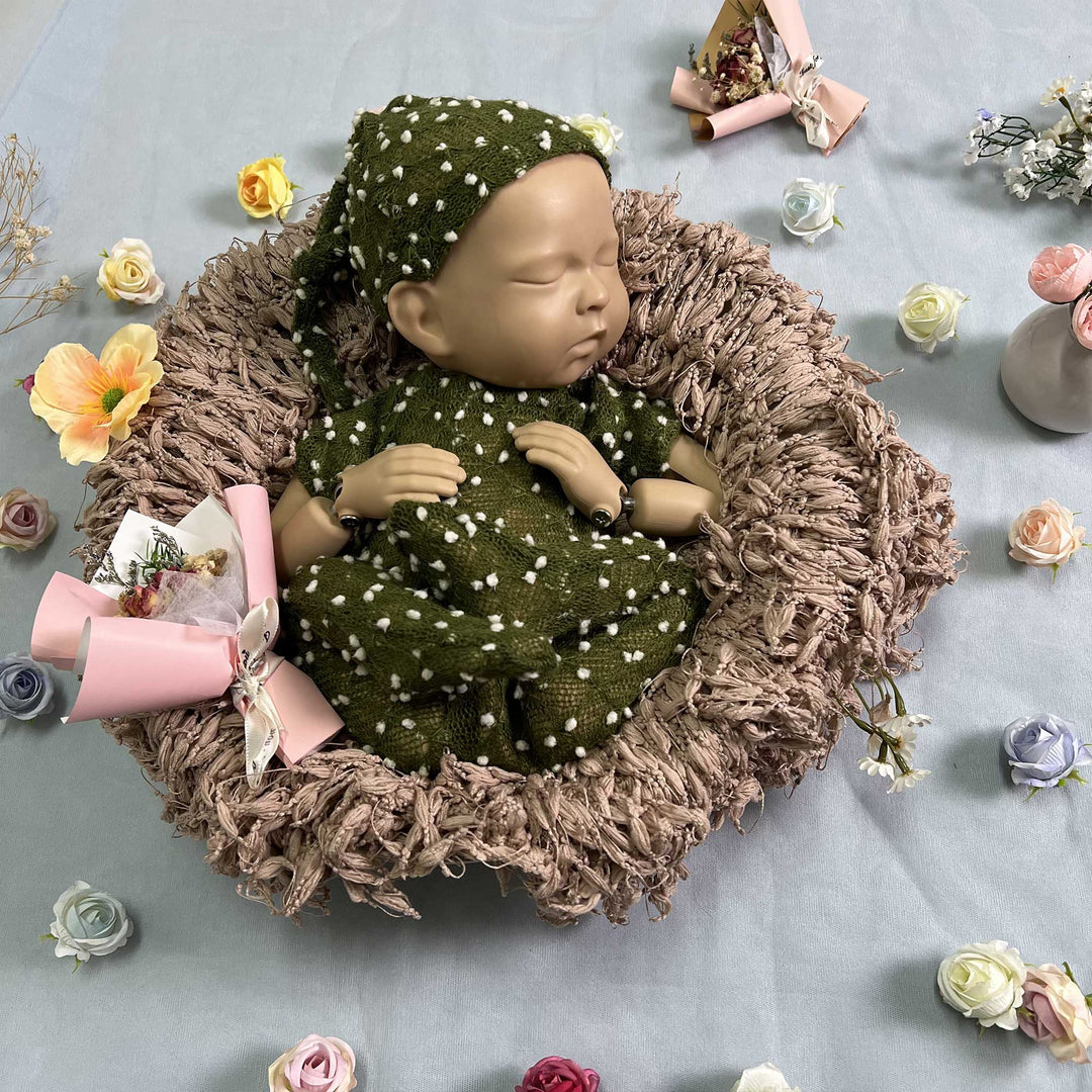 Newborn Romper matched Hat Set