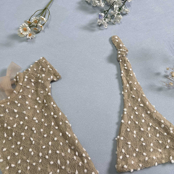 Newborn Romper matched Hat Set