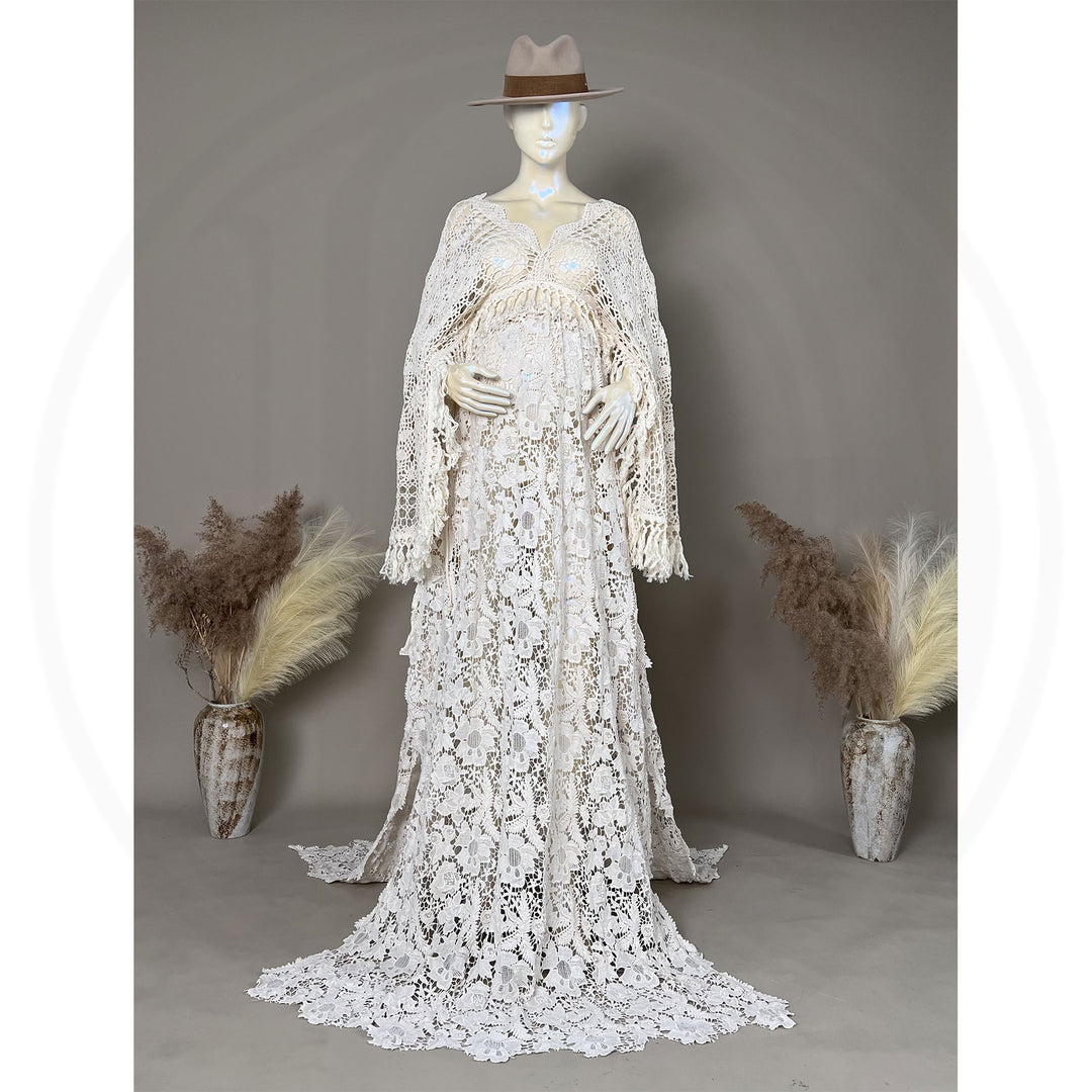 Harriet Boho Cape with Skirt Set