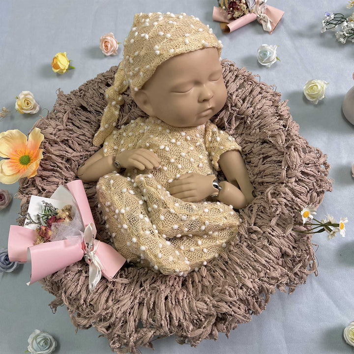 Newborn Romper matched Hat Set