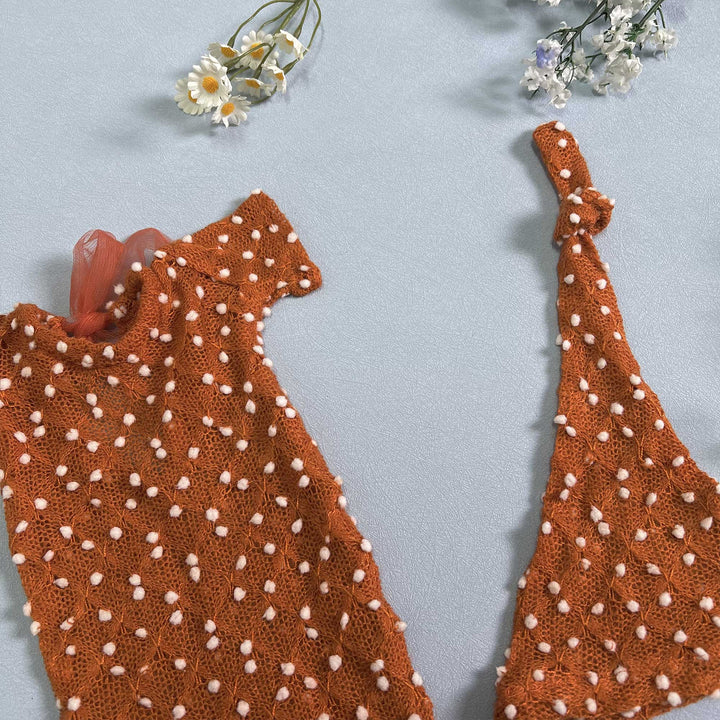 Newborn Romper matched Hat Set