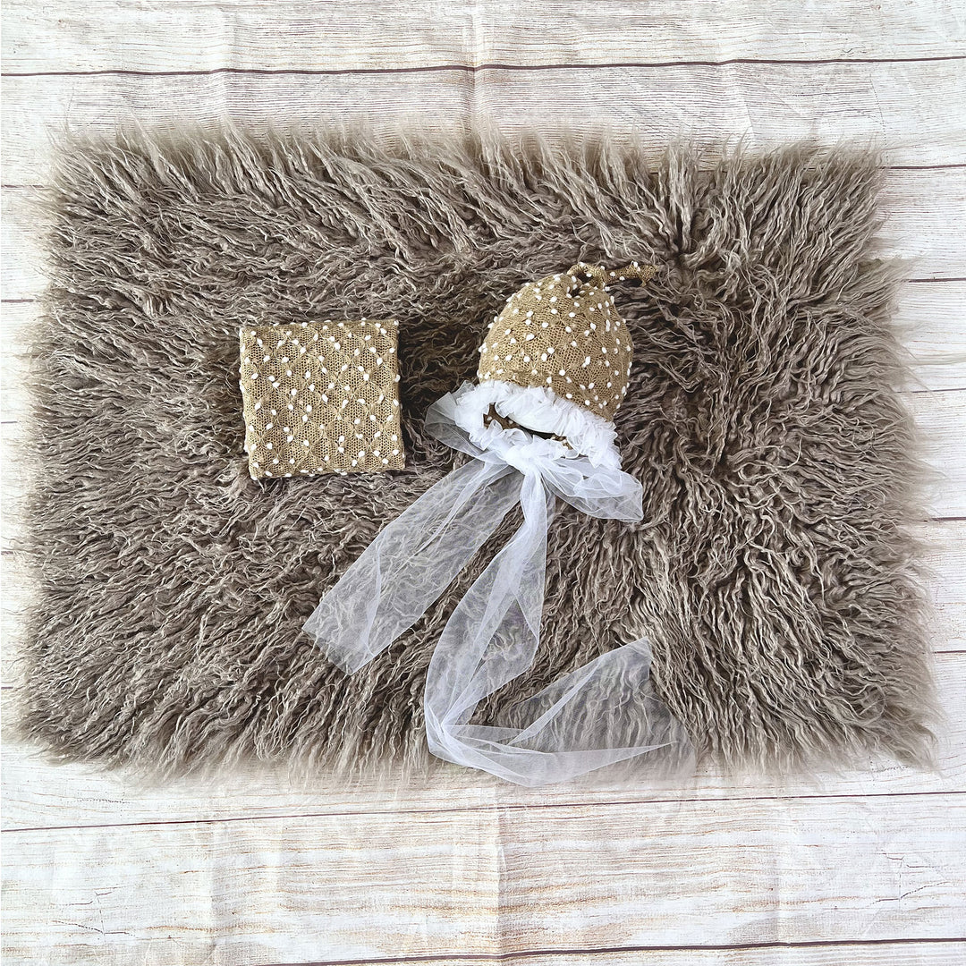 Almost mauve Faux Fur Matched Set