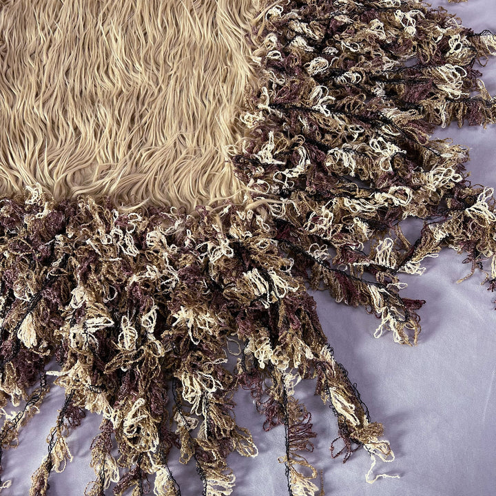 Faux fur Layer with Long Tassel - Don&Judy Newborn&Maternity photography props