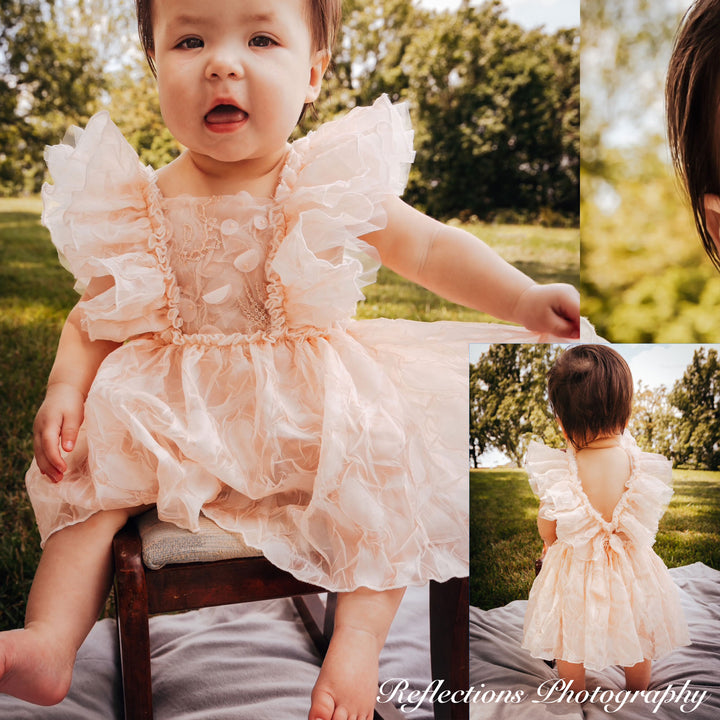 Judith White Little Girl Dress