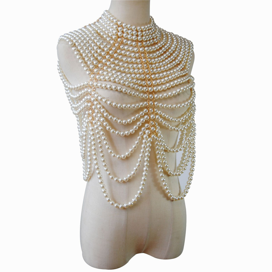 Layered Imitation Pearl Body Accessories