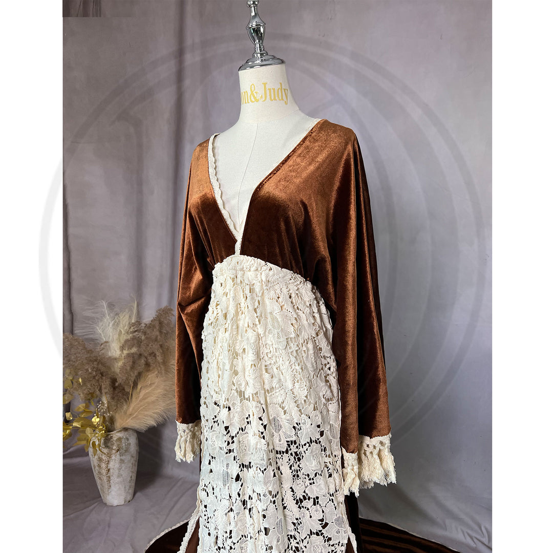 Elsie Velvet Gown - Don&Judy Newborn&Maternity photography props