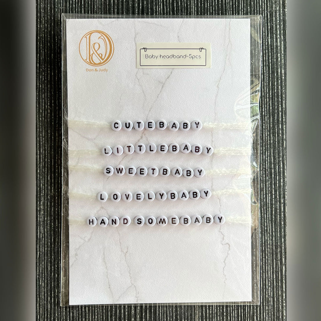 Alphabet Headband Set（Customizable Name）