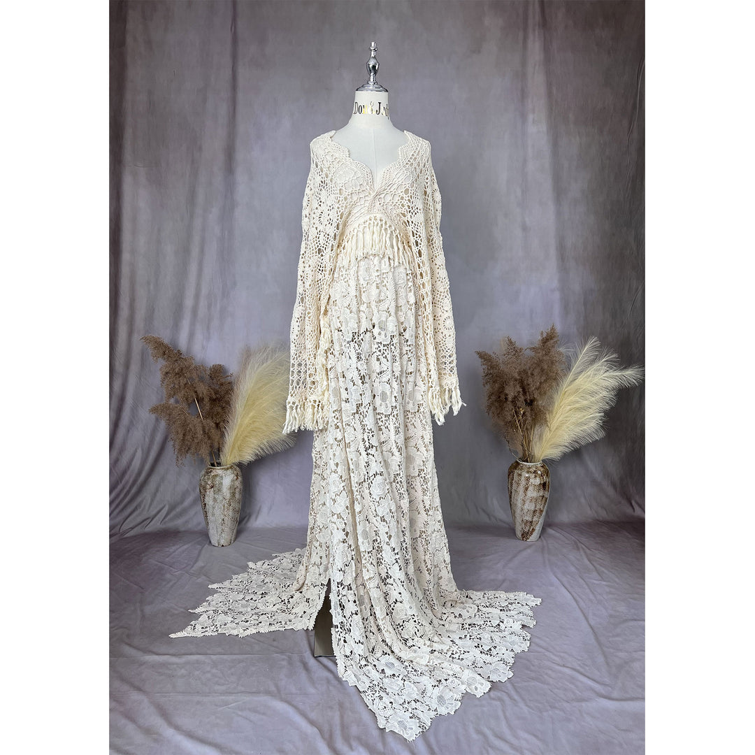 Harriet Boho Cape with Skirt Set