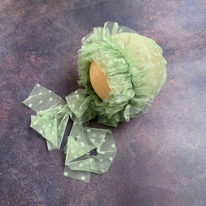 Polka Dot Tulle Newborn Hat - Don&Judy Newborn&Maternity photography props