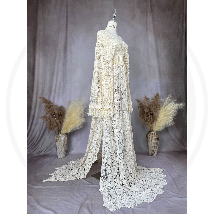 Harriet Boho Cape with Skirt Set