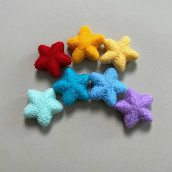 7pcs/lot Wool Felt Star Shape Accessories - Don&Judy Newborn&Maternity photography props