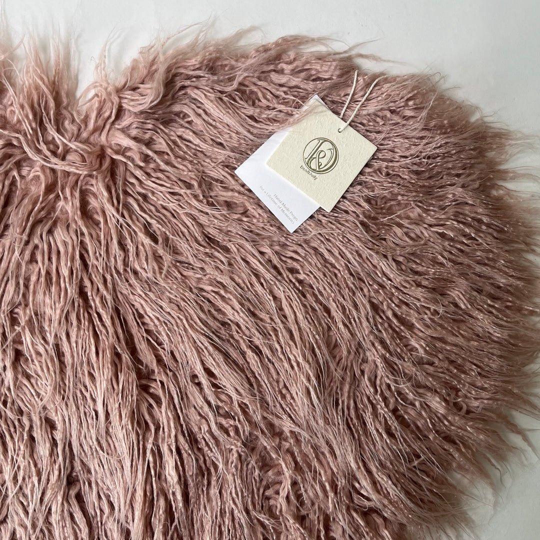 Soft Sweet Heart Faux Fur Blanket - Don&Judy Newborn&Maternity photography props
