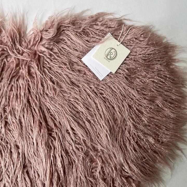 Soft Sweet Heart Faux Fur Blanket - Don&Judy Newborn&Maternity photography props