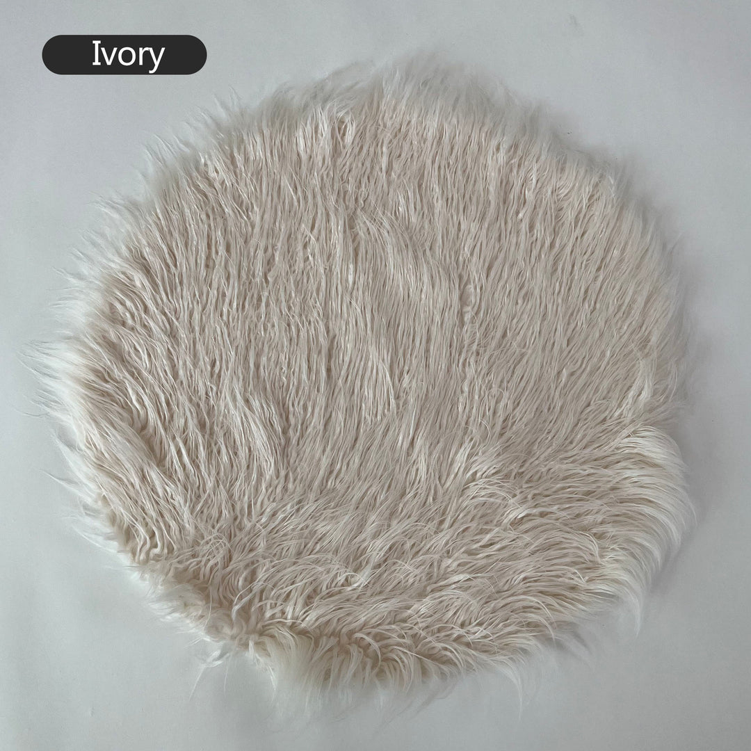 60CM Round faux fur Blanket