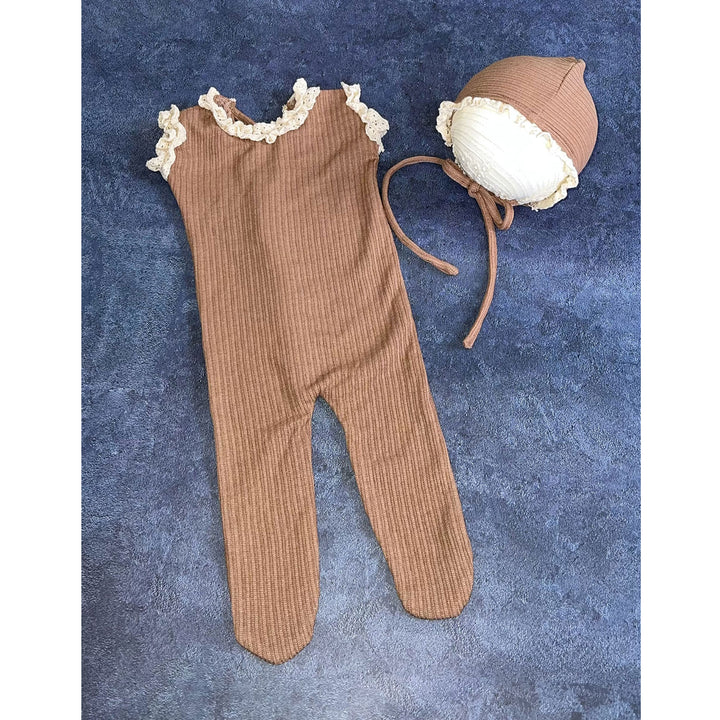Stretchy Romper + Bonnet Outfits