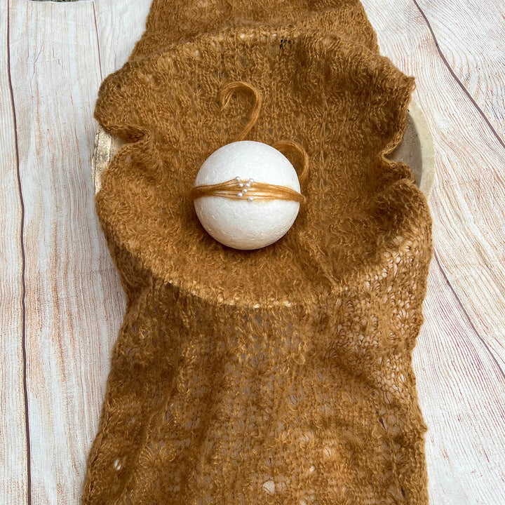 140*40cm Mohair Wrap with Headwear